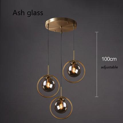 Verona – Glass Globe Ring Pendant Light