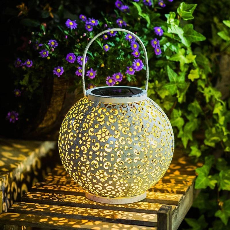 Tivoli – Round Stainless Steel Hanging Solar Lantern