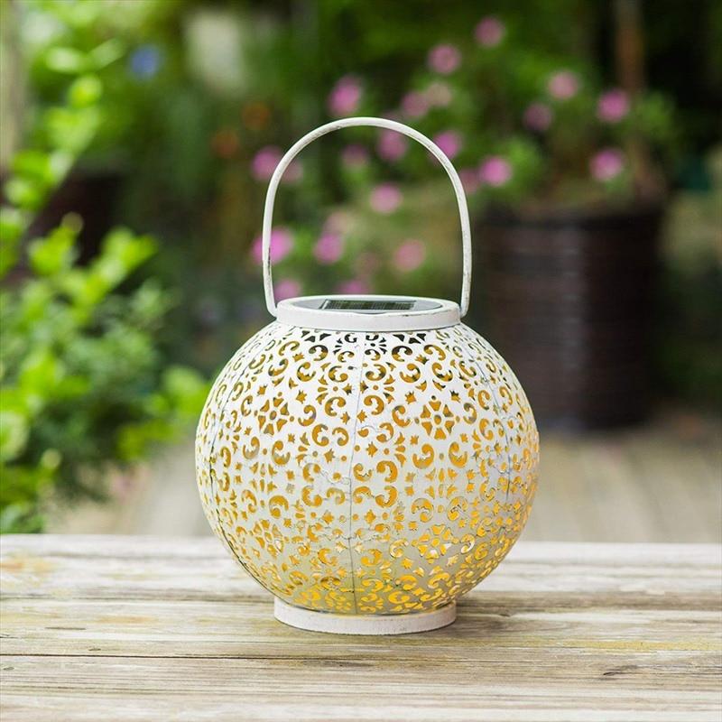 Tivoli – Round Stainless Steel Hanging Solar Lantern
