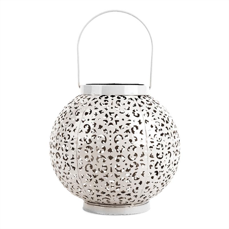 Tivoli – Round Stainless Steel Hanging Solar Lantern