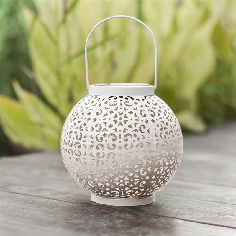 Tivoli – Round Stainless Steel Hanging Solar Lantern