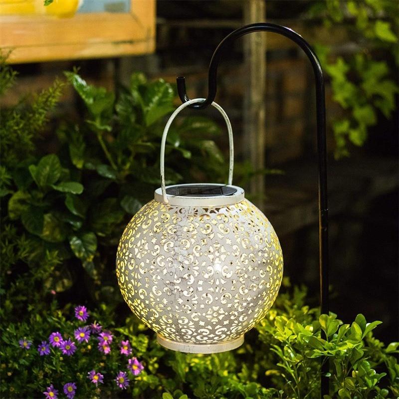 Tivoli – Round Stainless Steel Hanging Solar Lantern