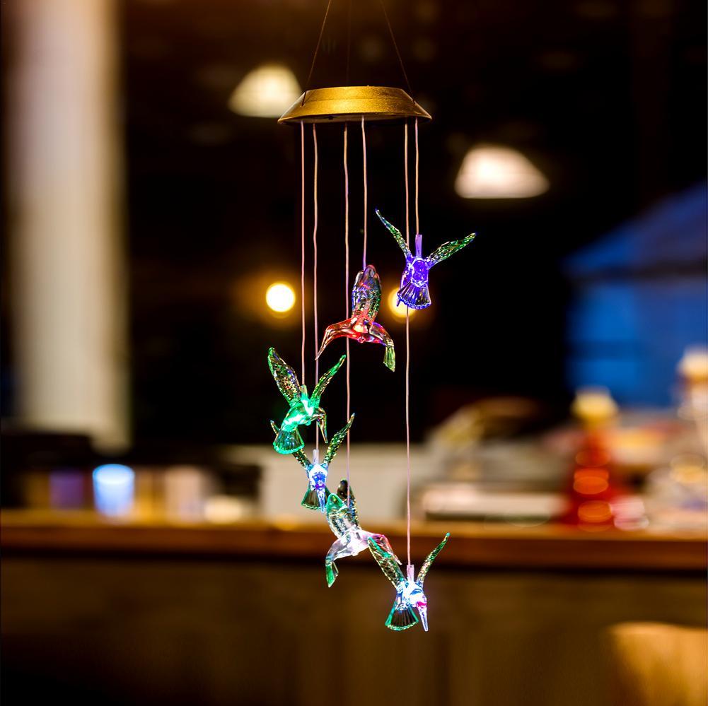 Gustav – Solar Hummingbird Wind Chime Light