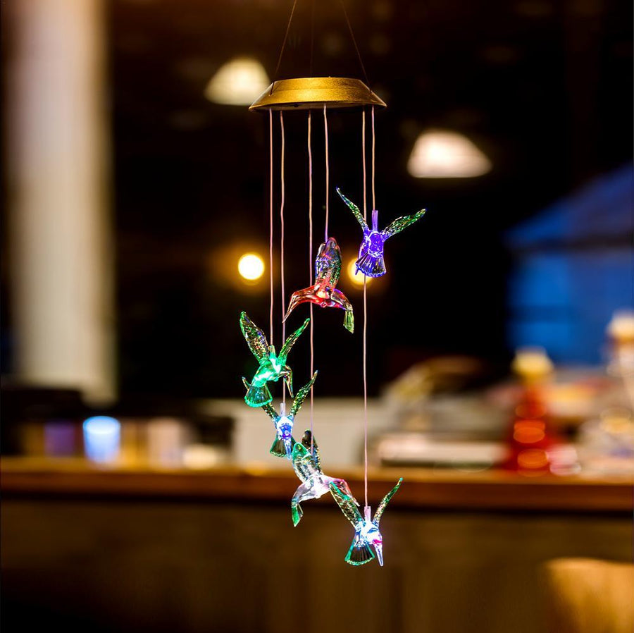 Gustav – Solar Hummingbird Wind Chime Light