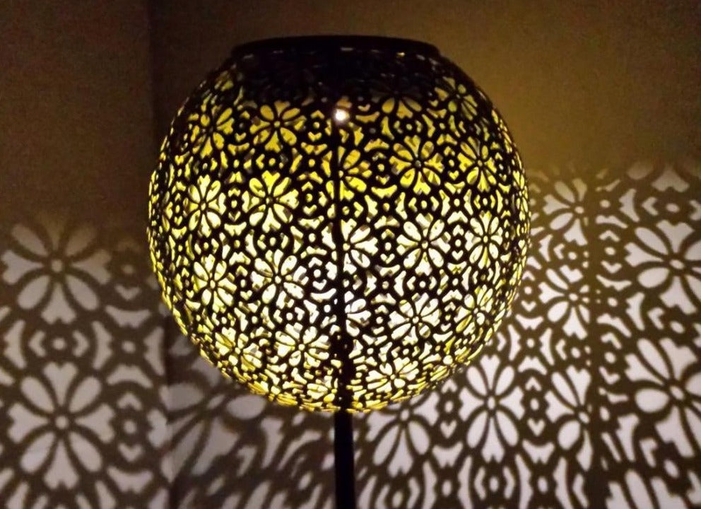 Orvieto – Iron Solar Garden Shadow Lantern