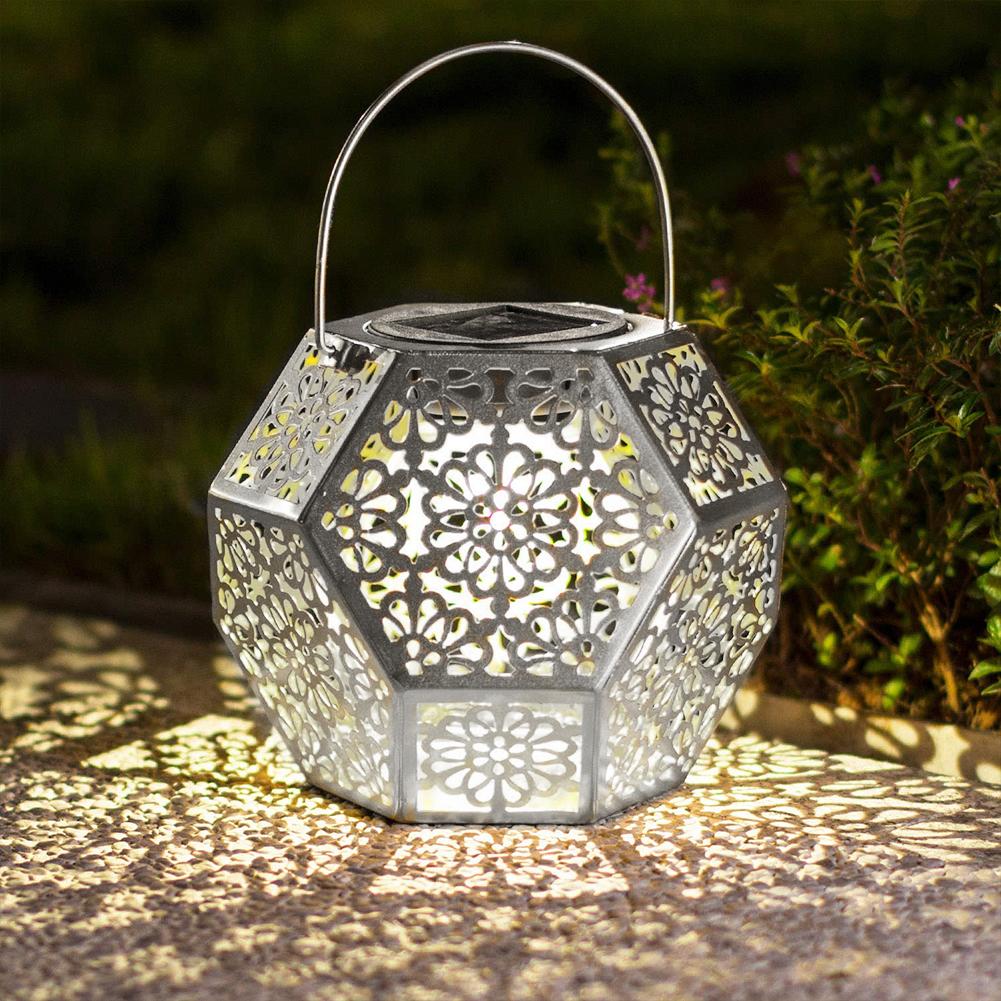 Lecco – Geometric Iron Solar Lantern