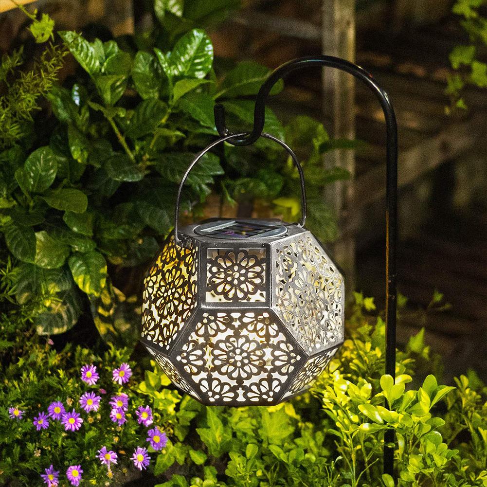 Lecco – Geometric Iron Solar Lantern