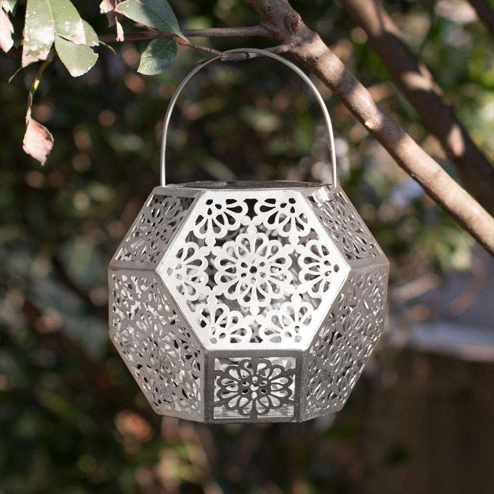Lecco – Geometric Iron Solar Lantern