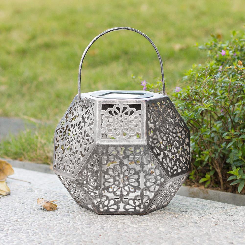 Lecco – Geometric Iron Solar Lantern