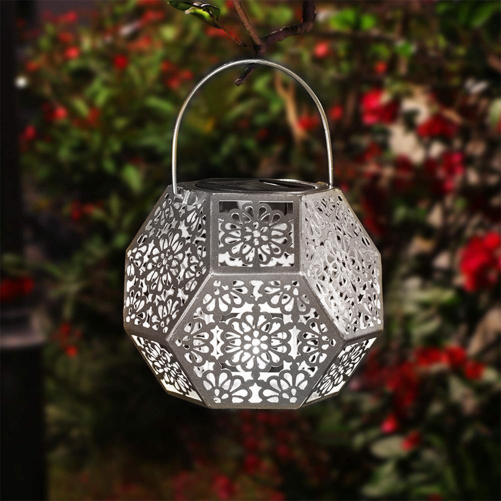 Lecco – Geometric Iron Solar Lantern
