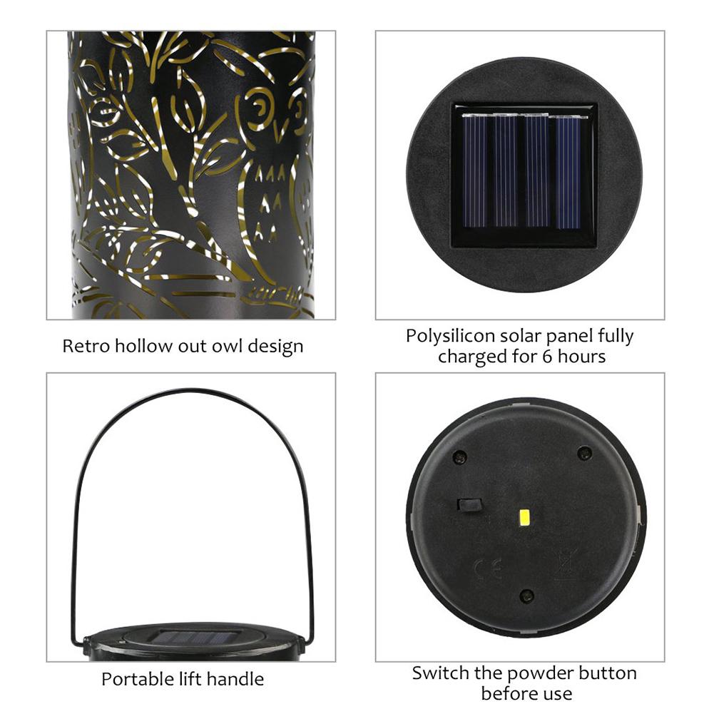Bellagio – Owl Silhouette Solar Lantern