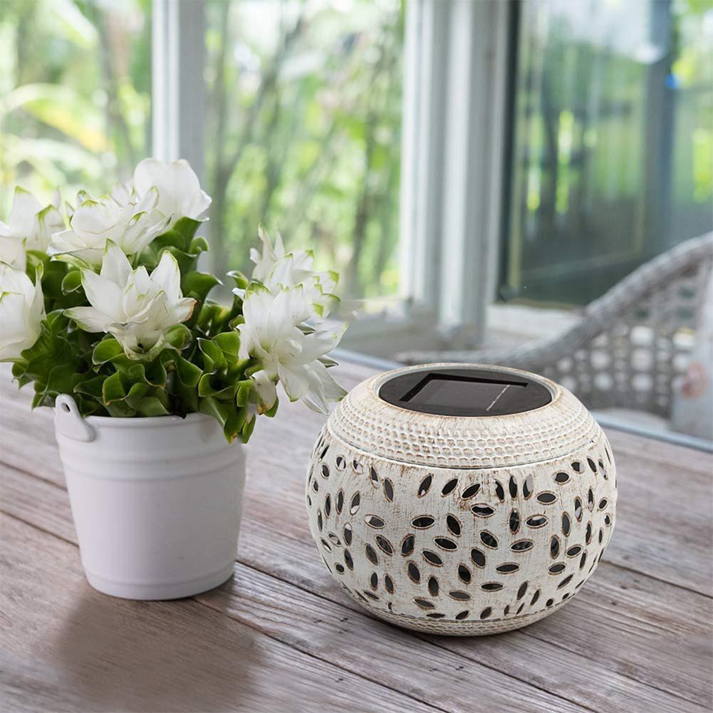 Amalfi – Globe Petal Cut-Out Solar Lantern