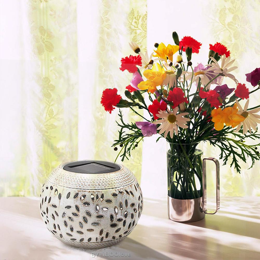 Amalfi – Globe Petal Cut-Out Solar Lantern