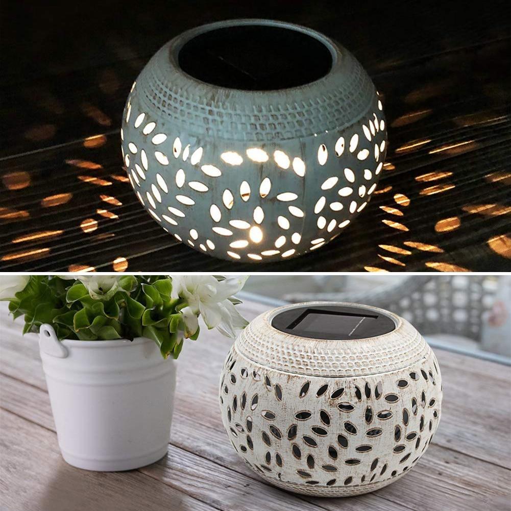 Amalfi – Globe Petal Cut-Out Solar Lantern