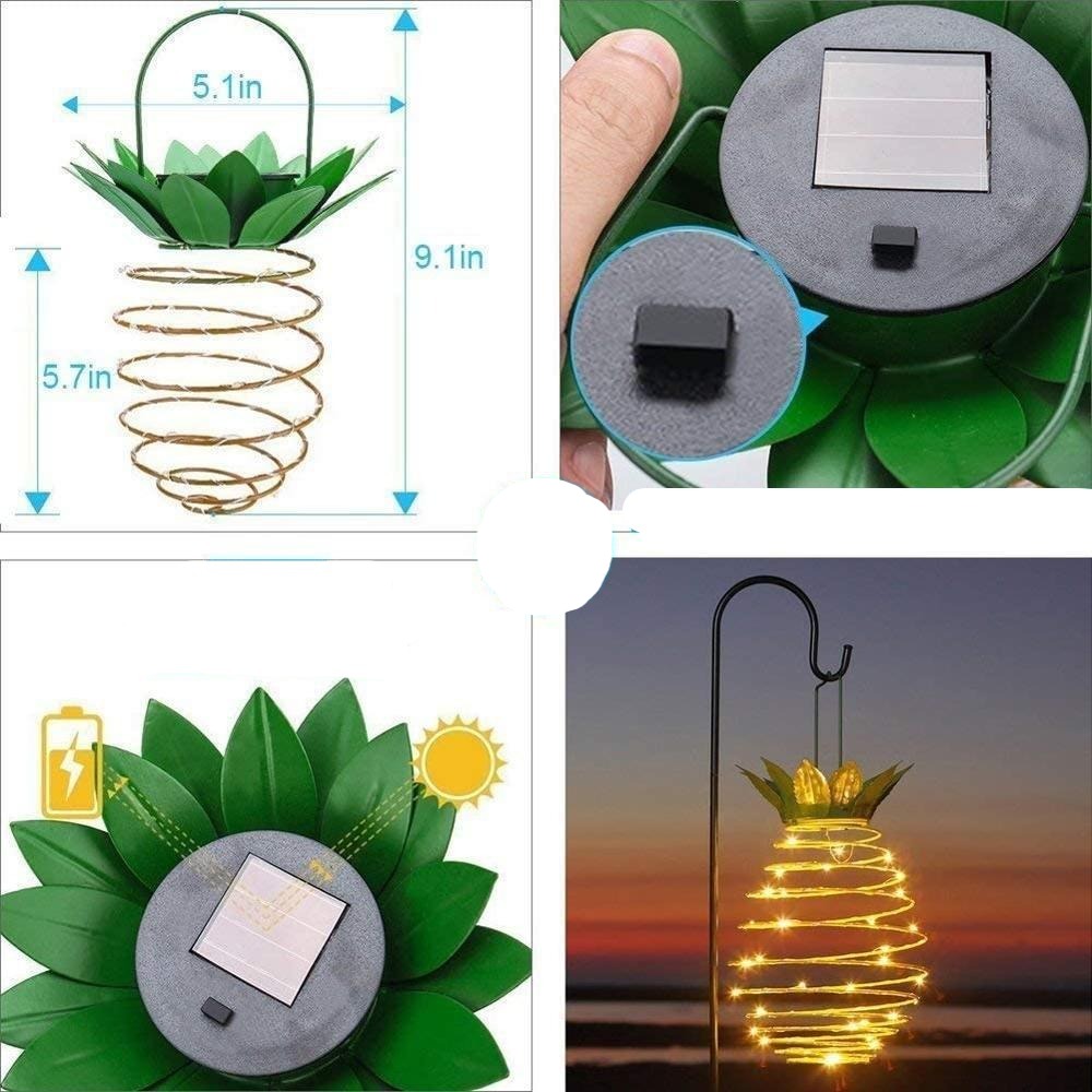 Ravn – Solar Pineapple Hanging Lantern