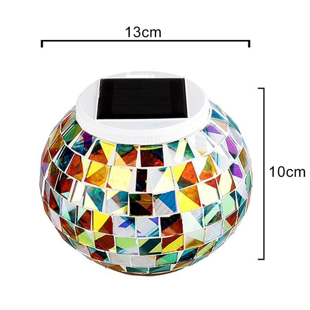 Birk – Solar Mosaic Glass Garden Light