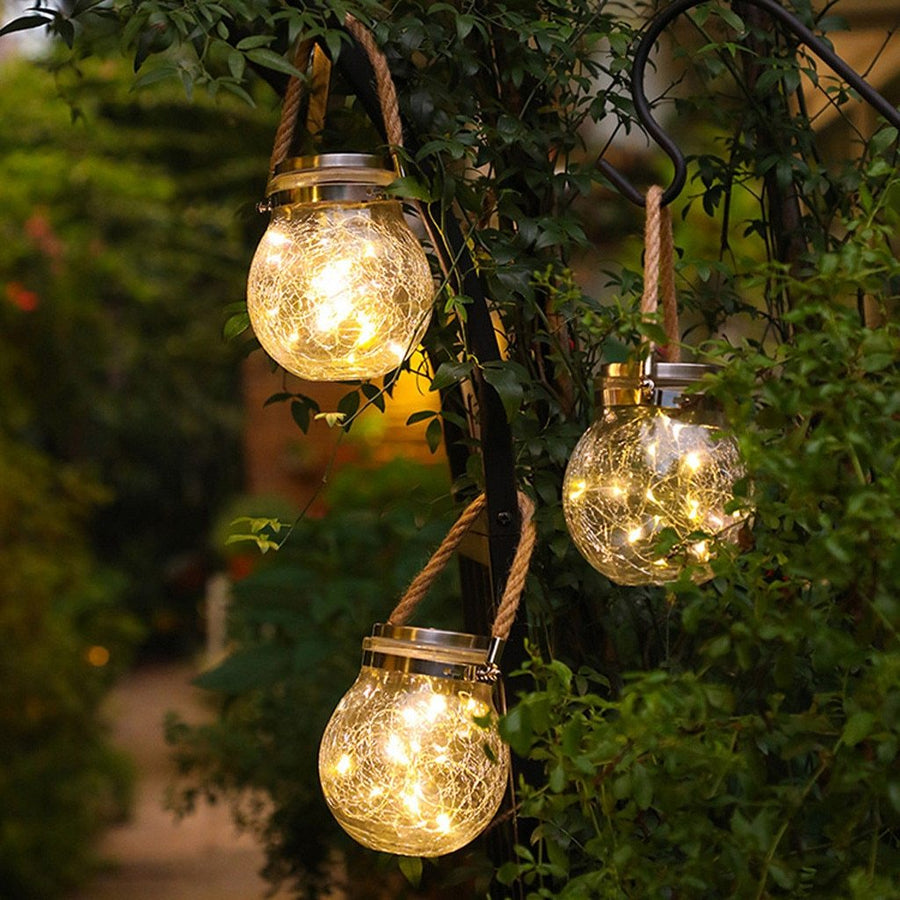 Saga – Solar Glass Jar Hanging Light