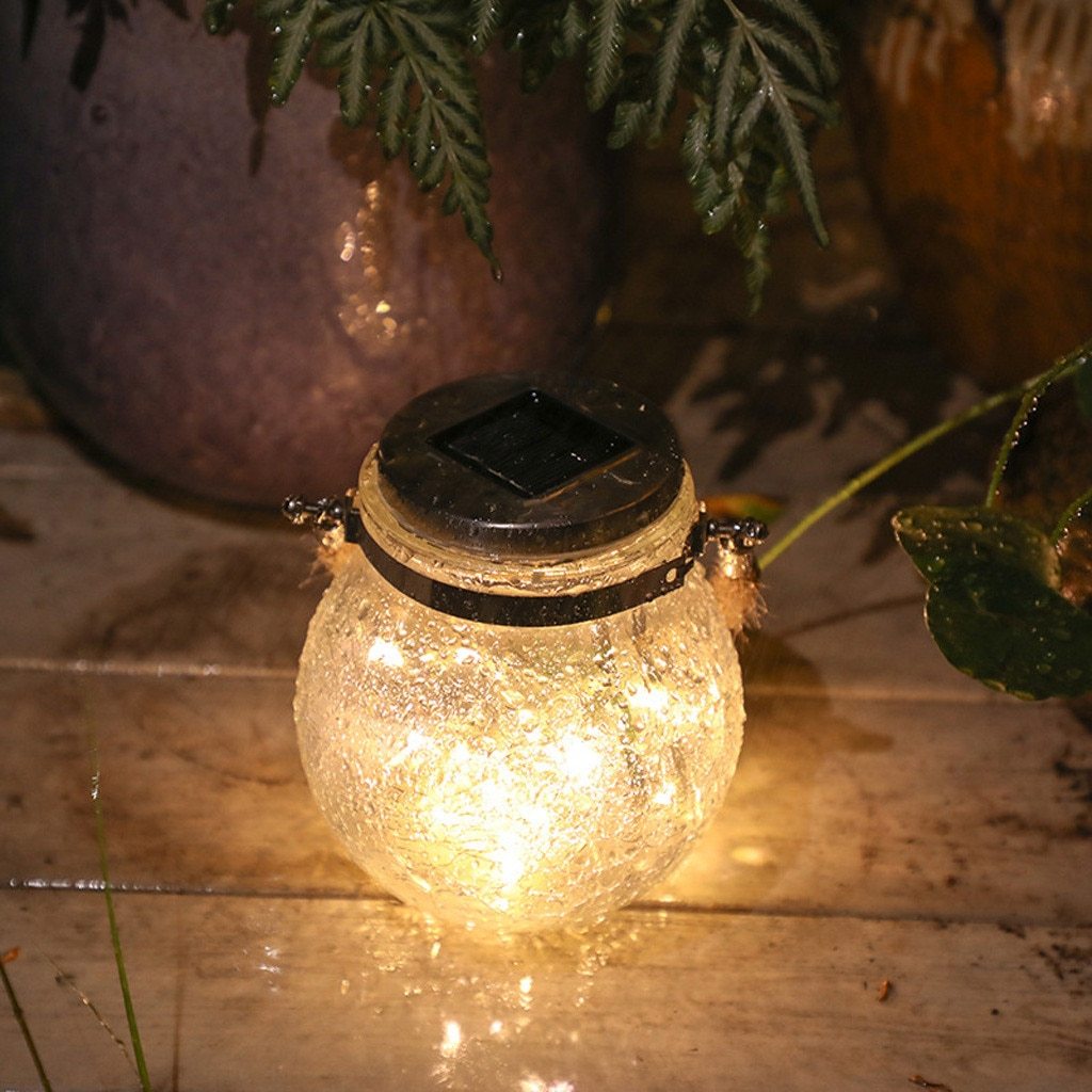 Saga – Solar Glass Jar Hanging Light