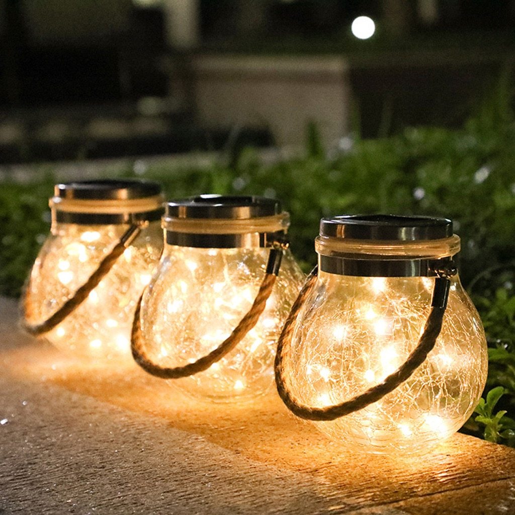 Saga – Solar Glass Jar Hanging Light
