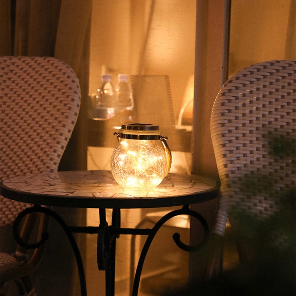 Saga – Solar Glass Jar Hanging Light