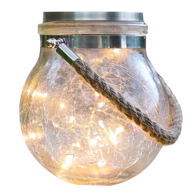Saga – Solar Glass Jar Hanging Light