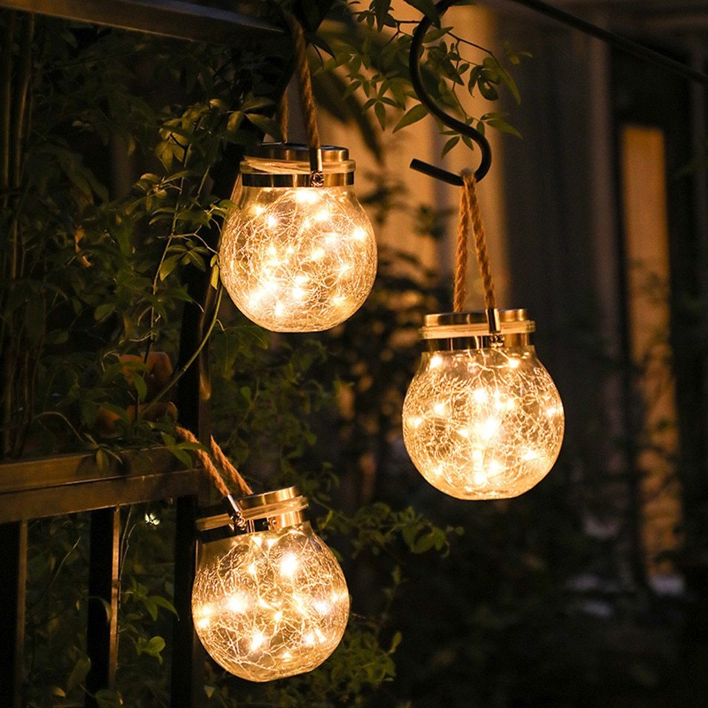 Saga – Solar Glass Jar Hanging Light