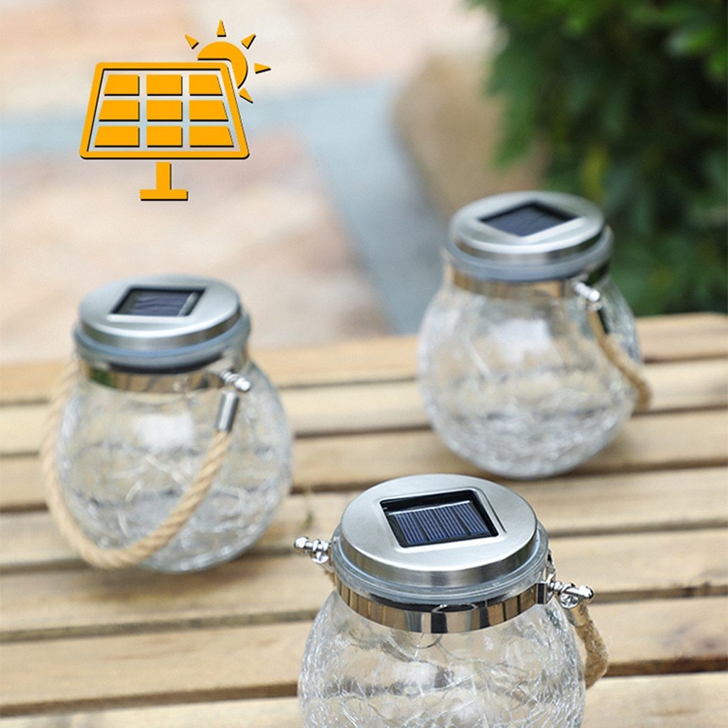 Saga – Solar Glass Jar Hanging Light