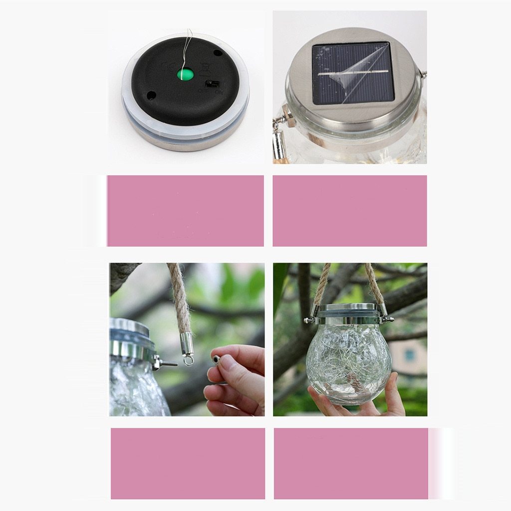 Saga – Solar Glass Jar Hanging Light