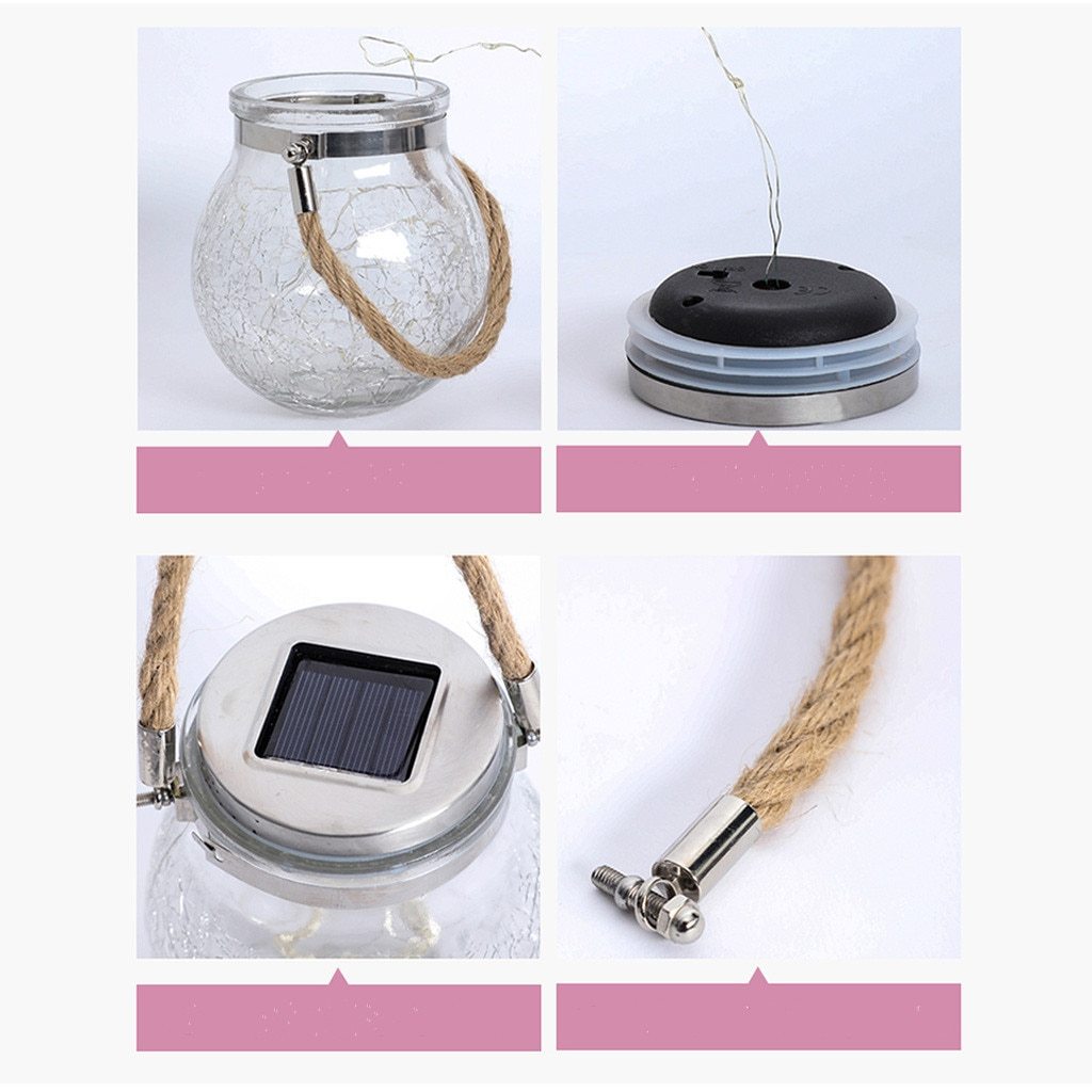 Saga – Solar Glass Jar Hanging Light