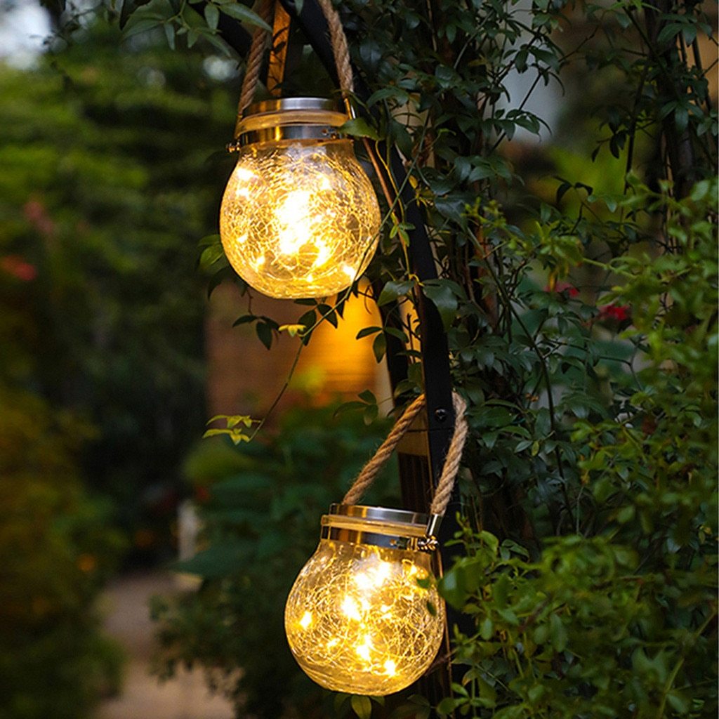 Saga – Solar Glass Jar Hanging Light