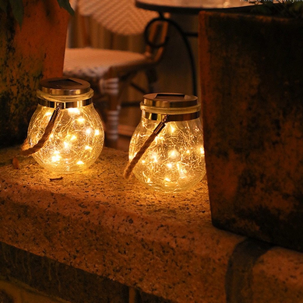 Saga – Solar Glass Jar Hanging Light