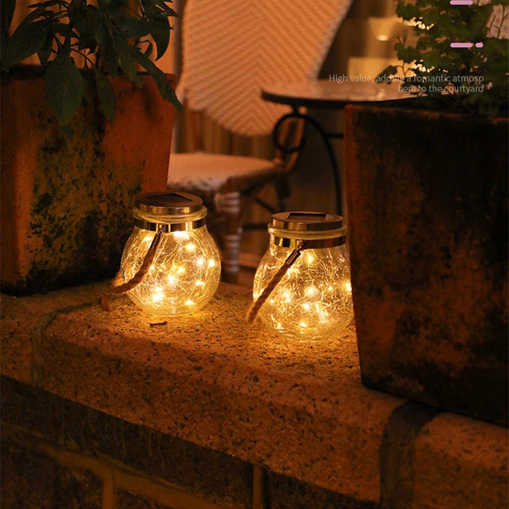 Saga – Solar Glass Jar Hanging Light