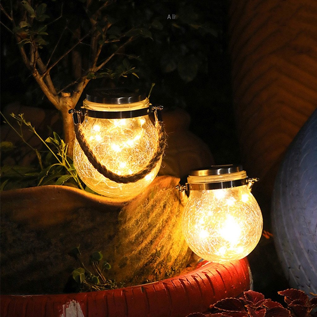 Saga – Solar Glass Jar Hanging Light