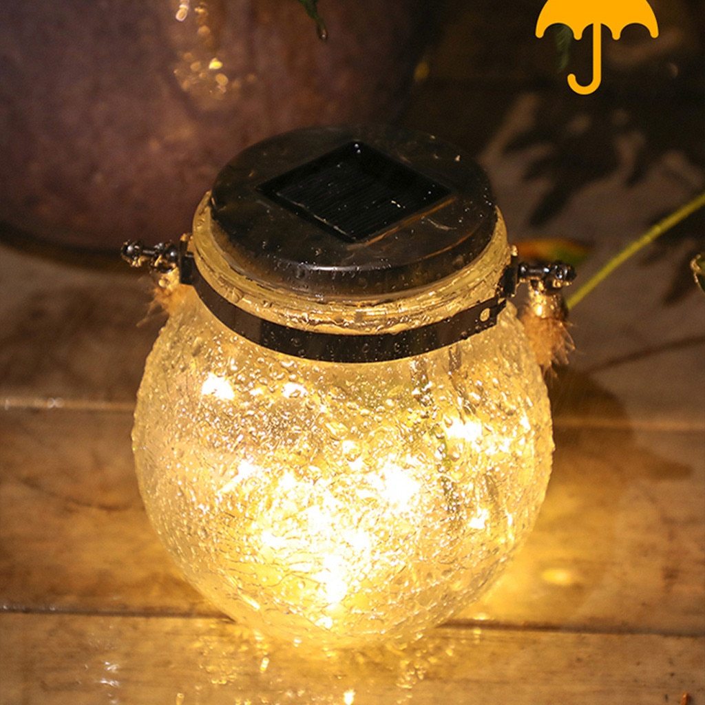 Saga – Solar Glass Jar Hanging Light