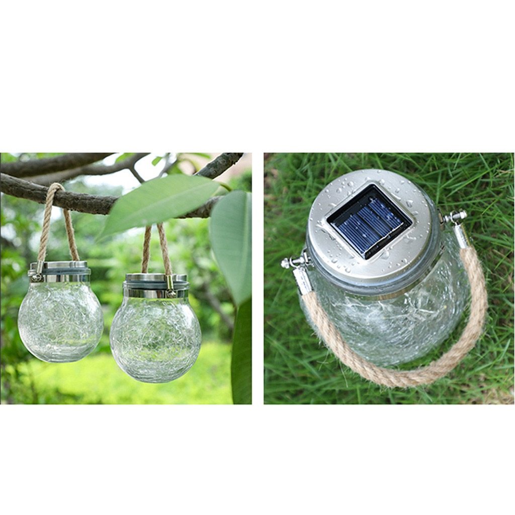 Saga – Solar Glass Jar Hanging Light