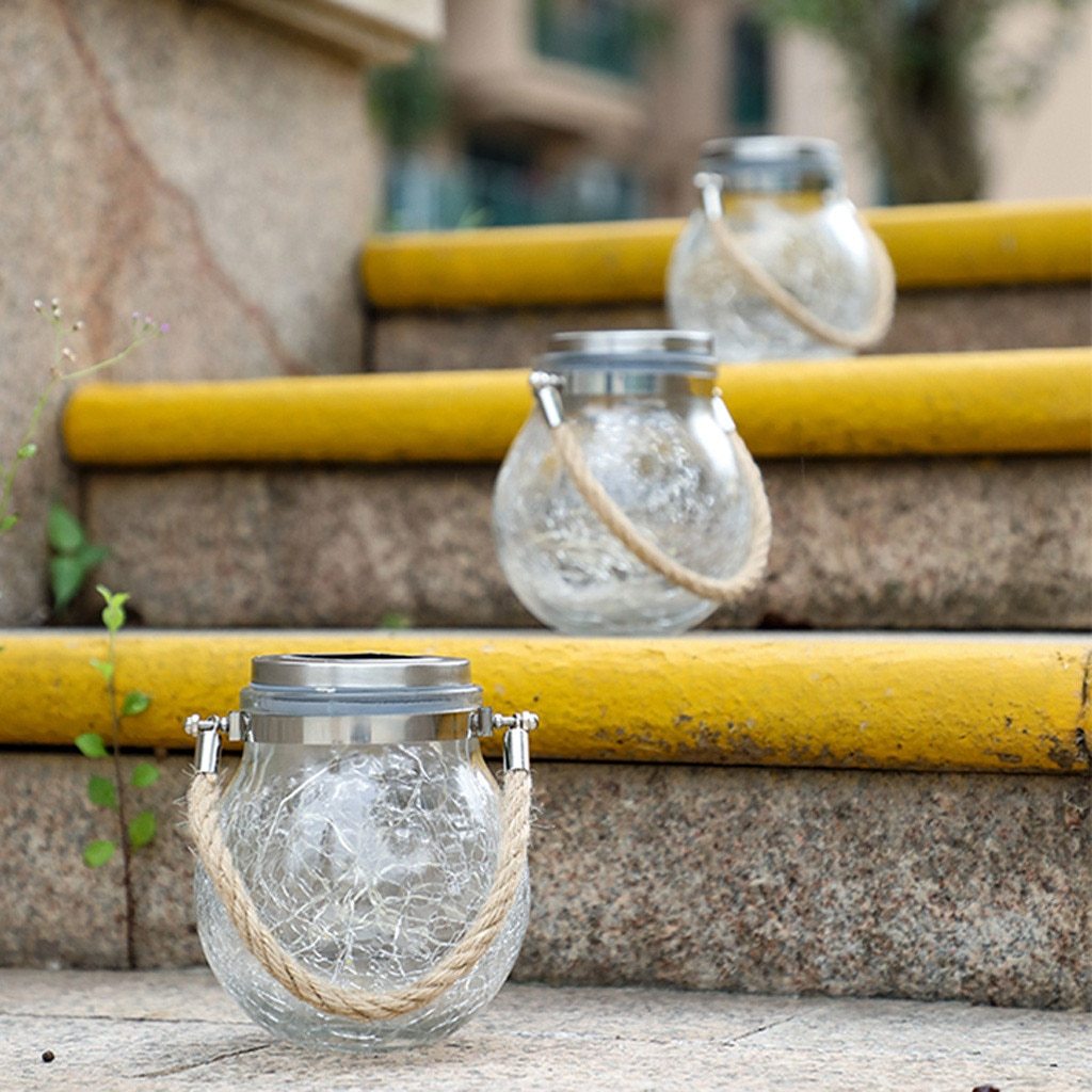 Saga – Solar Glass Jar Hanging Light