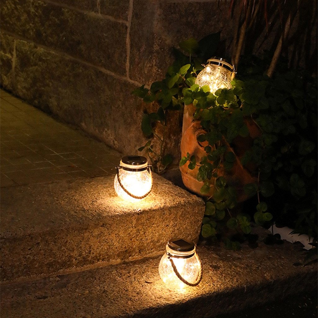 Saga – Solar Glass Jar Hanging Light