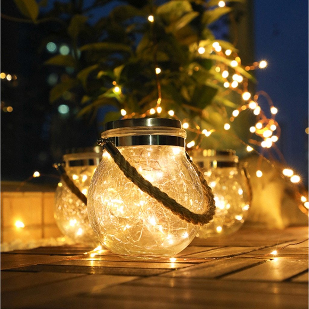 Saga – Solar Glass Jar Hanging Light