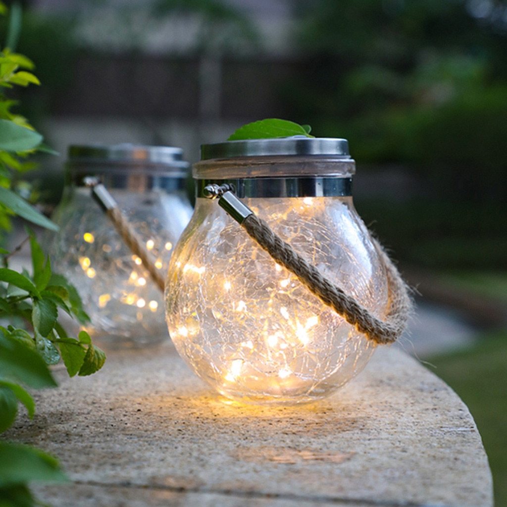 Saga – Solar Glass Jar Hanging Light
