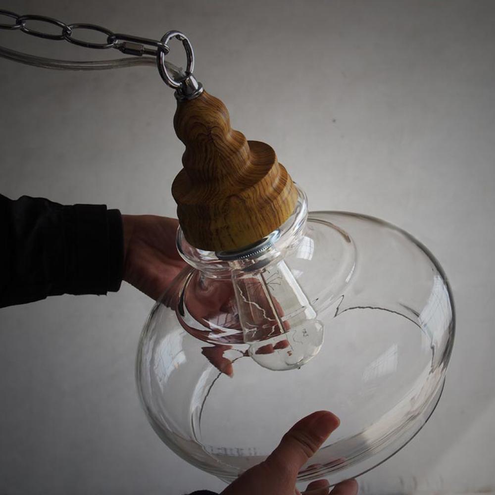 Akari – Clear Glass Exposed Bulb Pendant