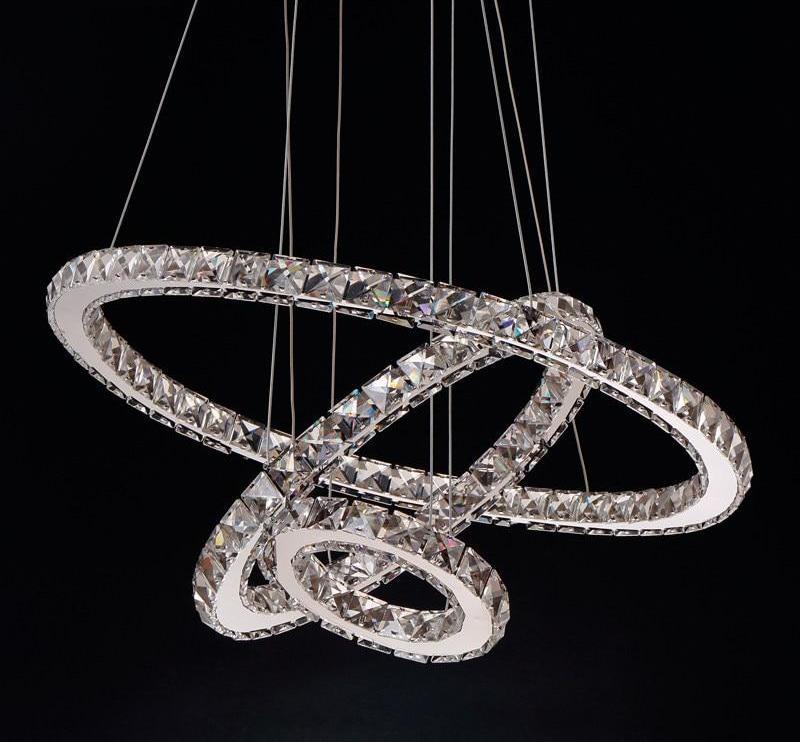 Pemberley – Tiered Crystal Ring LED Chandelier