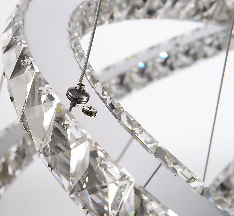 Pemberley – Tiered Crystal Ring LED Chandelier
