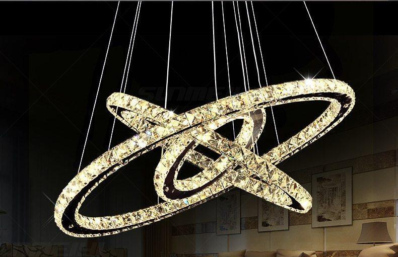Pemberley – Tiered Crystal Ring LED Chandelier