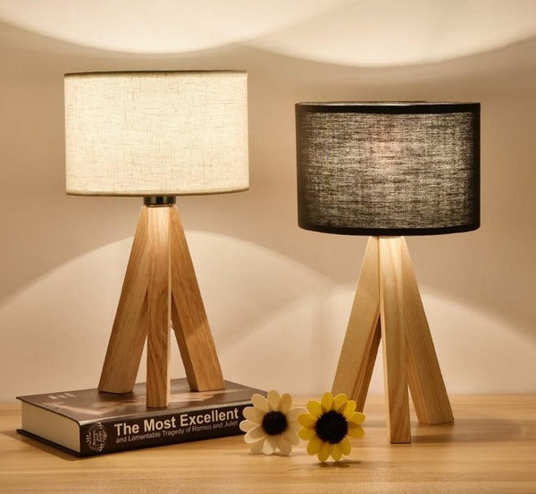 Ostuni – Tripod Wood Base Floor Lamp