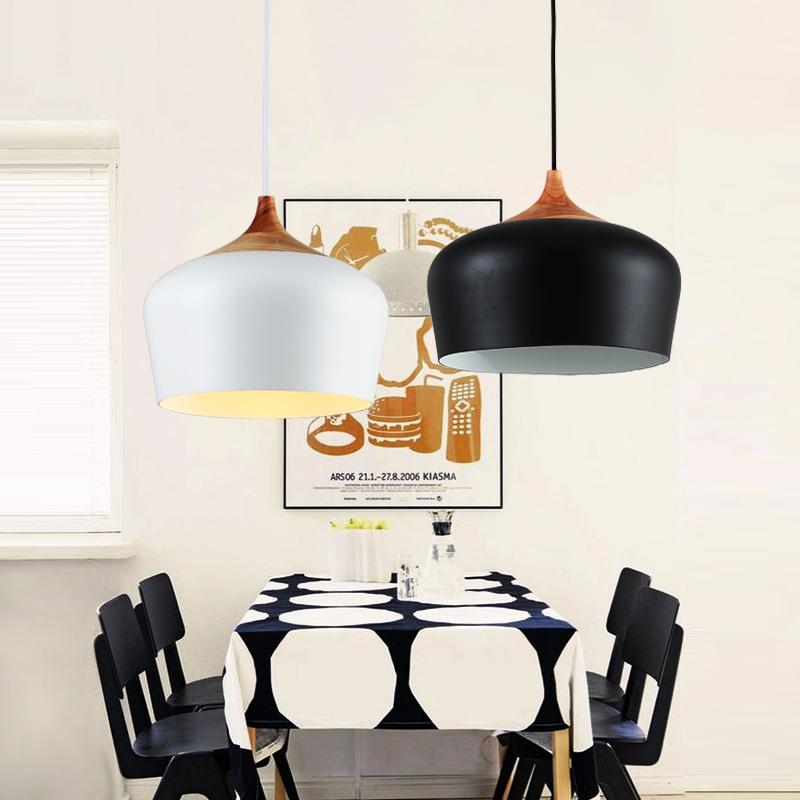Kendal – Iron, Wood & Acrylic Round Pendant