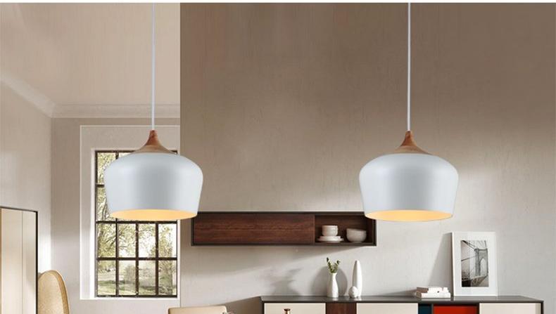 Kendal – Iron, Wood & Acrylic Round Pendant