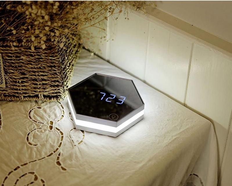 Riva – Mirror Alarm Clock with LED Light