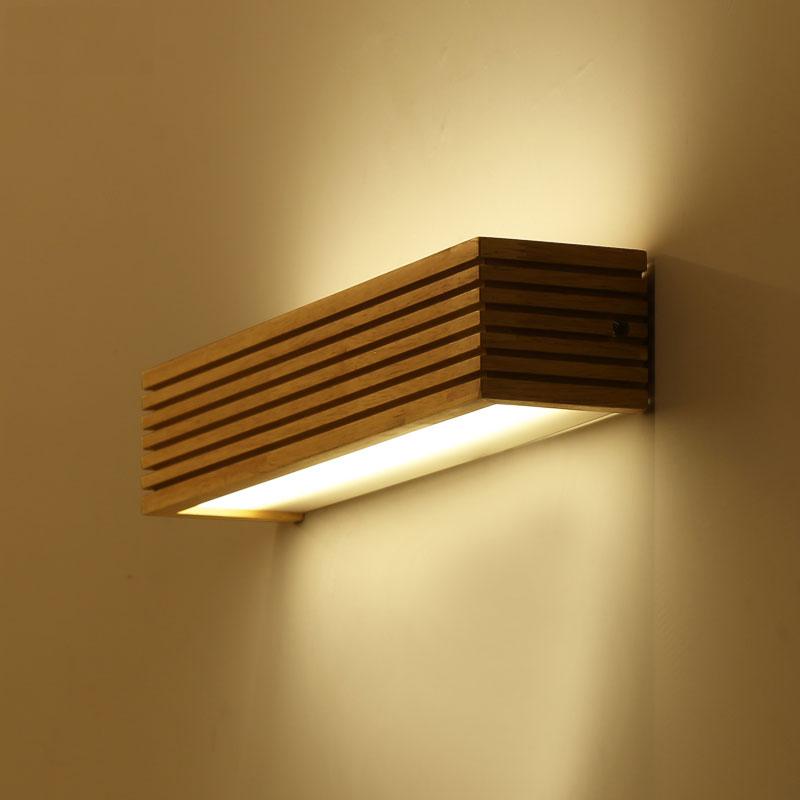 Driftline – Slim Wooden Plank LED Wall Light