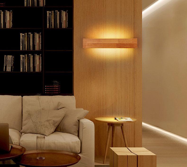 Driftline – Slim Wooden Plank LED Wall Light