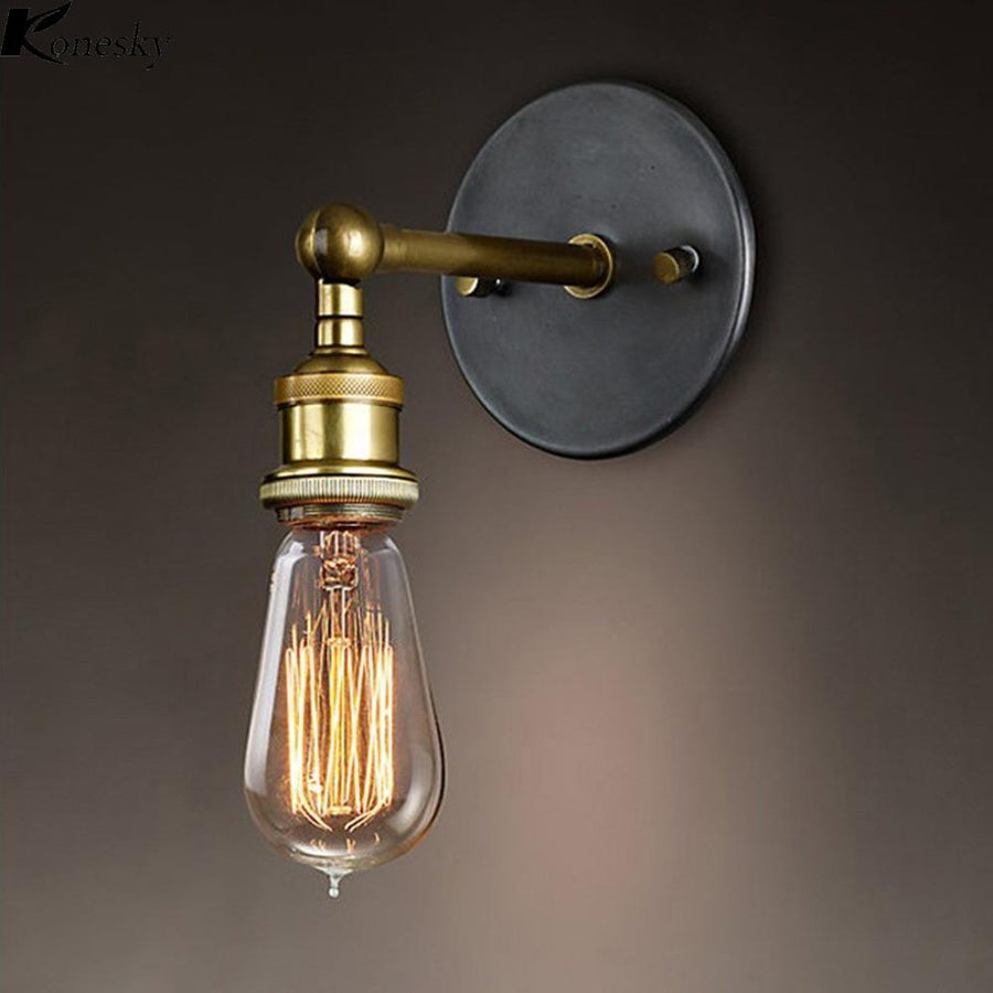 Cavell – Exposed-Bulb Copper Wall Sconce